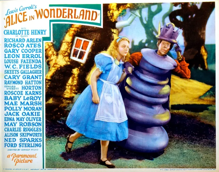 Framed Print : ALICE IN WONDERLAND, US lobbycard, l-r: Charlotte Henry, Edna May Oliver on lobbycard, 1933