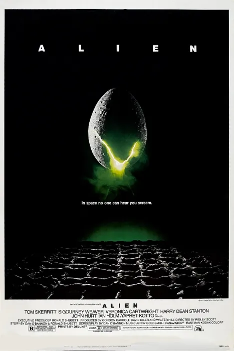 Framed Print : ALIEN, poster art, 1979, TM and Copyright 20th Century Fox Film Corp. All rights reserved. / courtesy Everett Collection