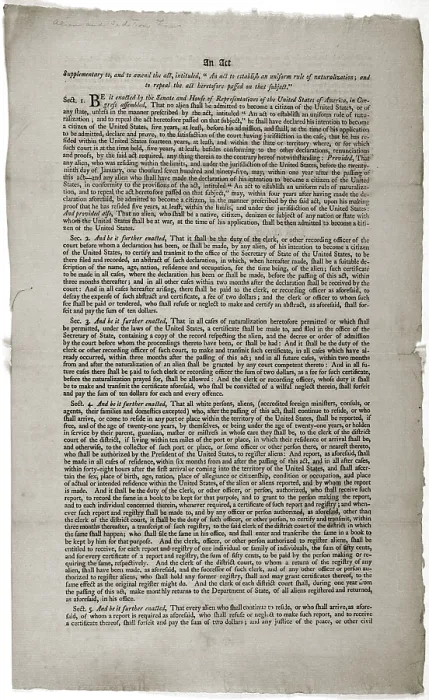 Framed Print : Alien and Sedition Acts of 1798. Printed document