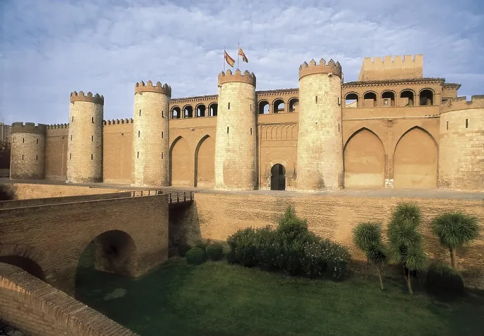 Framed Print : Aljaferia Palace. 11th c. SPAIN. ARAGON. Zaragoza. La Aljaferia Palace. Built by Abu Jafar Ahmed Almoctadir Bil, governor of the Taifa of Zaragoza from 1047 to 1081 Framed Print : Aljaferia Palace. 11th c. SPAIN. ARAGON. Zaragoza. La Aljaferia Palace. Built by Abu Jafar Ahmed Almoctadir Bil, governor of the Taifa of Zaragoza from 1047 to 1081