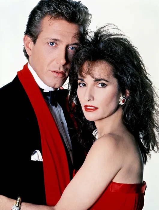 Framed Print : ALL MY CHILDREN, from left, Walt Willey, Susan Lucci, 1970-2011 (1993 photo)
