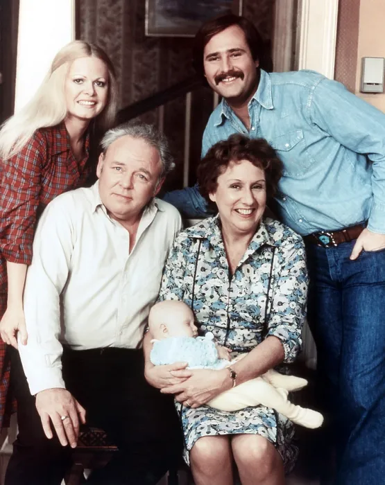 Framed Print : ALL IN THE FAMILY, Sally Struthers, Carroll O'Connor, Jean Stapleton, Rob Reiner, 1971-1983 Framed Print : ALL IN THE FAMILY, Sally Struthers, Carroll O'Connor, Jean Stapleton, Rob Reiner, 1971-1983