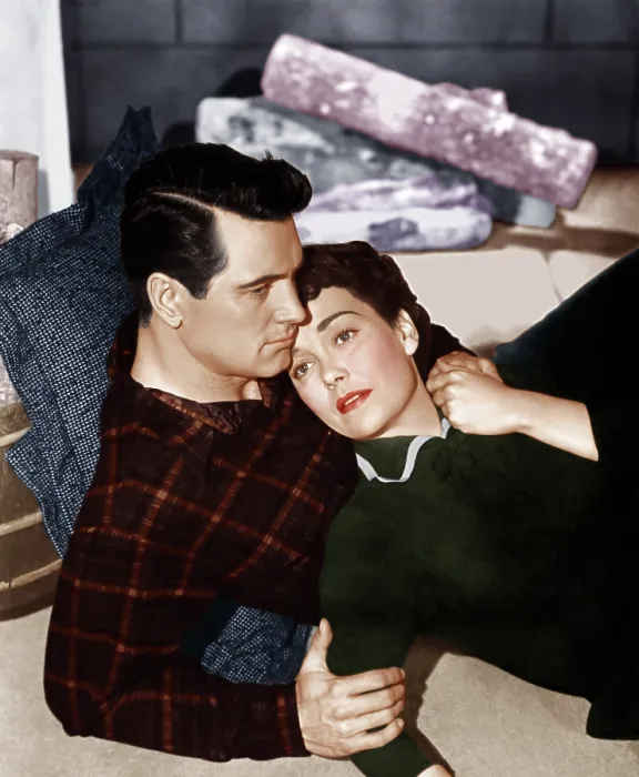 Framed Print : ALL THAT HEAVEN ALLOWS, from left: Rock Hudson, Jane Wyman, 1955