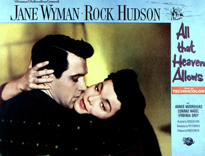 Framed Print : ALL THAT HEAVEN ALLOWS, Rock Hudson, Jane Wyman, 1955