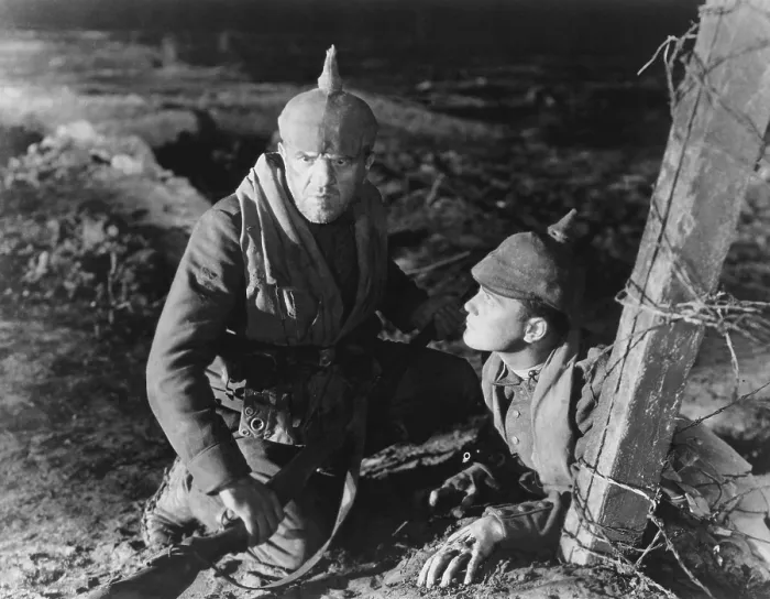 Framed Print : ALL QUIET ON THE WESTERN FRONT, from left: Louis Wolheim, Lew Ayres, 1930 Framed Print : ALL QUIET ON THE WESTERN FRONT, from left: Louis Wolheim, Lew Ayres, 1930
