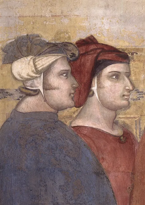 Framed Print : Allegory and Effects of Good Government, by Ambrogio Lorenzetti, 1338 - 1340, 14th Century, fresco, 200 x 770 cm. - Italy, Tuscany, Siena, Public Palace. Detail