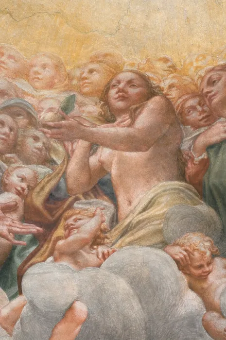 Framed Print : Allegri Antonio known as Correggio, Assumption of the Virgin, 1526 - 1530, 16th Century, fresco, Italy, Emilia Romagna, Parma, Santa Maria Assunta Cathedral, Dome Framed Print : Allegri Antonio known as Correggio, Assumption of the Virgin, 1526 - 1530, 16th Century, fresco, Italy, Emilia Romagna, Parma, Santa Maria Assunta Cathedral, Dome