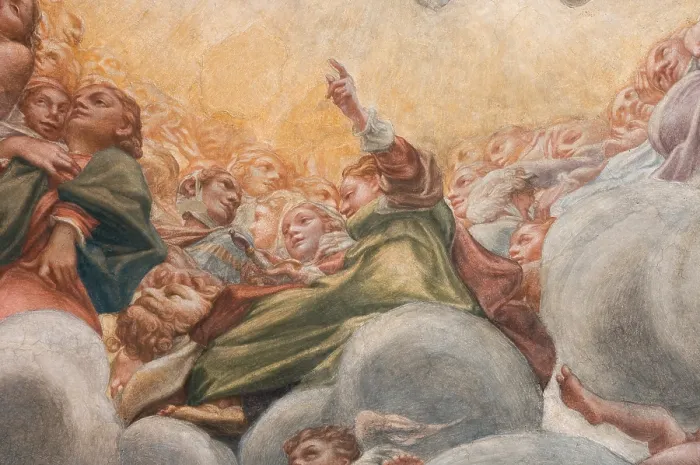 Framed Print : Allegri Antonio known as Correggio, Assumption of the Virgin, 1526 - 1530, 16th Century, fresco, Italy, Emilia Romagna, Parma, Santa Maria Assunta Cathedral, Dome