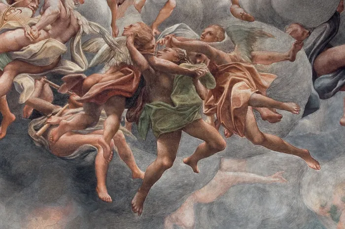 Framed Print : Allegri Antonio known as Correggio, Assumption of the Virgin, 1526 - 1530, 16th Century, fresco, Italy, Emilia Romagna, Parma, Santa Maria Assunta Cathedral, Dome