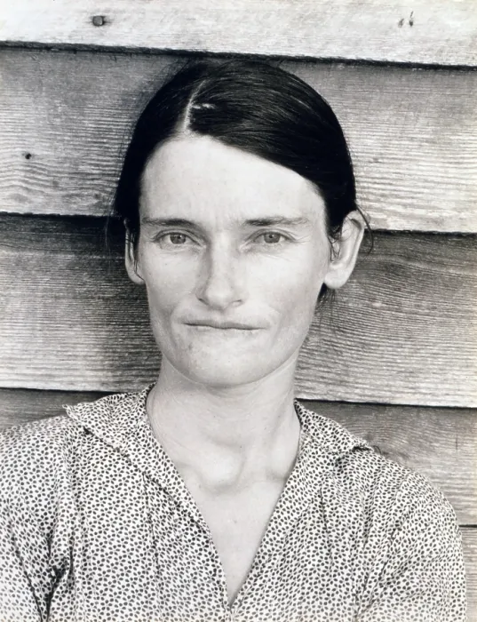 Framed Print : Allie Mae Burroughs, wife of Floyd Burroughs, sharecropper. Hale County, Alabama. Published in the book, Let Us Now Praise Famous Men