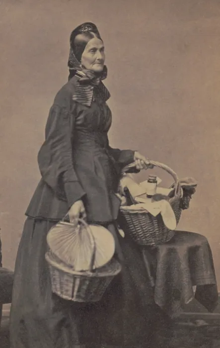 Framed Print : Almira Fales was a philanthropist and Union nurse during the US Civil War. She holds baskets filled with the comforts and delicacies she distributed to soldiers Framed Print : Almira Fales was a philanthropist and Union nurse during the US Civil War. She holds baskets filled with the comforts and delicacies she distributed to soldiers