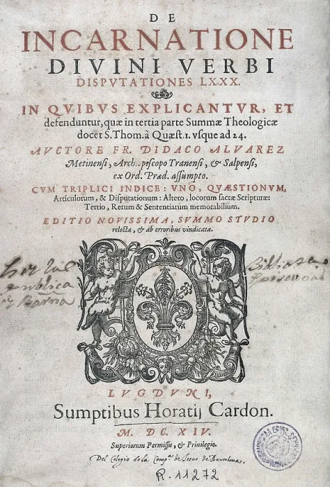 Framed Print : ALVAREZ, Diego (1550-1635). 'Incarnatione Divini Verbi'. Edition from 1614. AISA / Everett Collection**US SALES ONLY** Framed Print : ALVAREZ, Diego (1550-1635). 'Incarnatione Divini Verbi'. Edition from 1614. AISA / Everett Collection**US SALES ONLY**