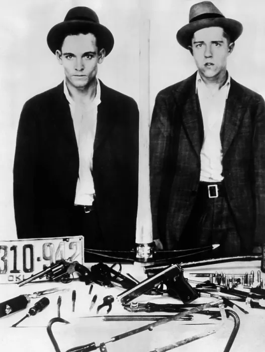 Framed Print : Alvin Karpis (right) at the time of his capture in 1930. He was arrested with Larry O'Keefe (left) and many weapons in Kansas City, Missouri on March 24, 1930 Framed Print : Alvin Karpis (right) at the time of his capture in 1930. He was arrested with Larry O'Keefe (left) and many weapons in Kansas City, Missouri on March 24, 1930