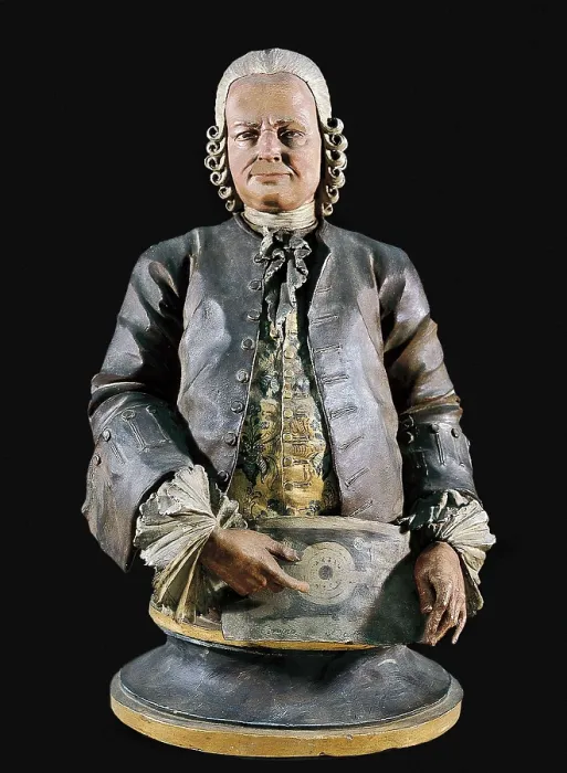 Framed Print : AMADEU, Ramn (1745-1821). Bust of Pere Virgili. end 18th c. Polychrome terra-cotta. International gothic. Terra-cotta. SPAIN. Barcelona. National Art Museum of Catalonia