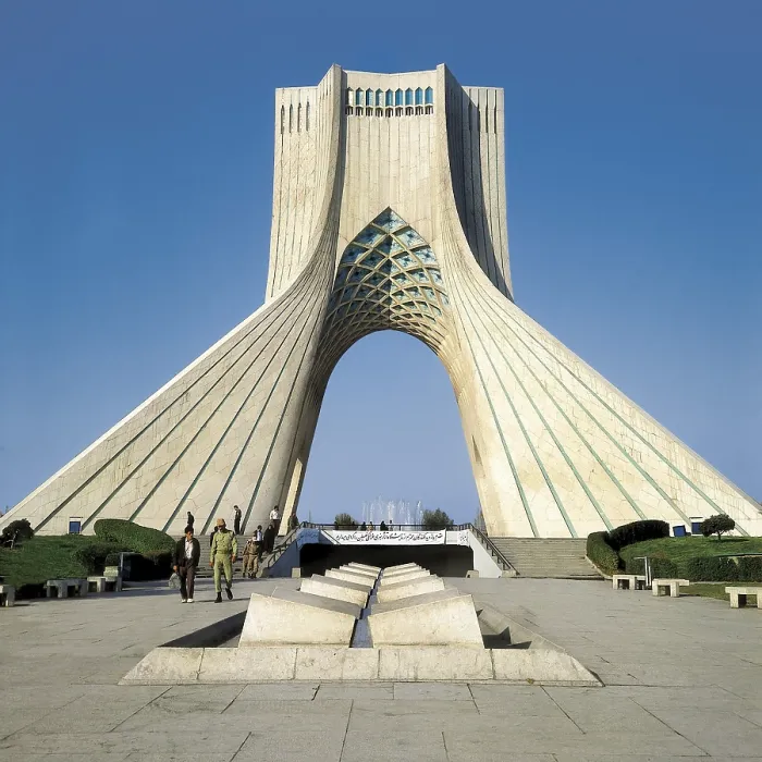 Framed Print : AMANAT, Hossein (1942). The Shahyad Monument. 1971. IRAN. TEHRAN. Tehran. AISA / Everett Collection - Image has fine art copyright