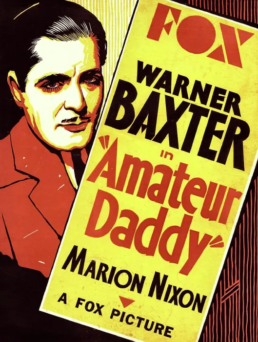 Framed Print : AMATEUR DADDY, Warner Baxter on US poster art, 1932. TM and copyright 20th Century Fox Film Corporation. All rights reserved / courtesy Everett Collection