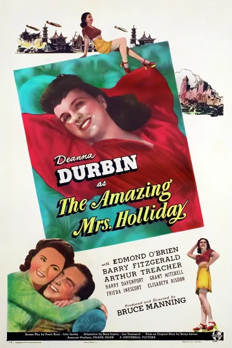 Framed Print : THE AMAZING MRS. HOLLIDAY, Deanna Durbin, Barry Fitzgerald, 1943