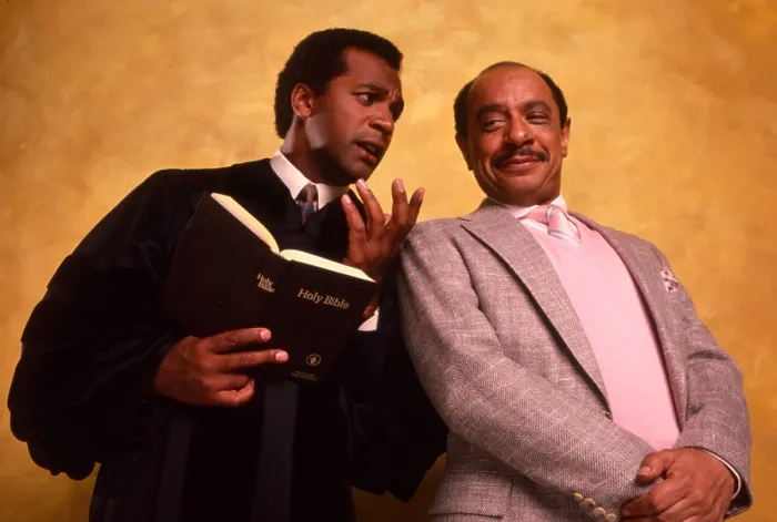 Framed Print : AMEN, from left: Clifton Davis, Sherman Hemsley, 1986-91 Framed Print : AMEN, from left: Clifton Davis, Sherman Hemsley, 1986-91
