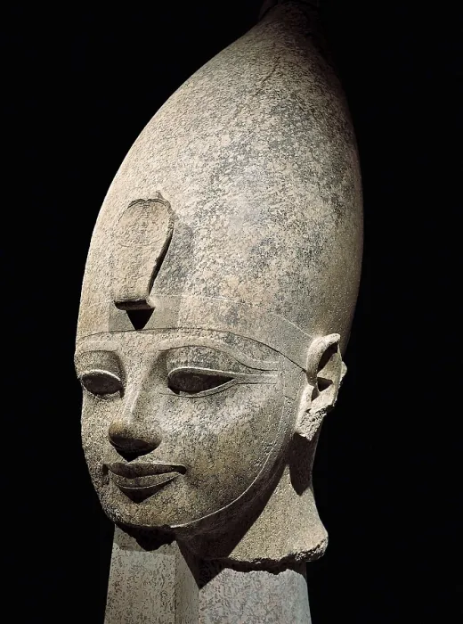 Framed Print : Amenhotep III. s.XIV BC. 18th Dynasty. Rose granite. Egyptian art. New Kingdom. Sculpture on rock. EGYPT. Luksor. Luxor Museum. AISA / Everett Collection**US SALES ONLY**