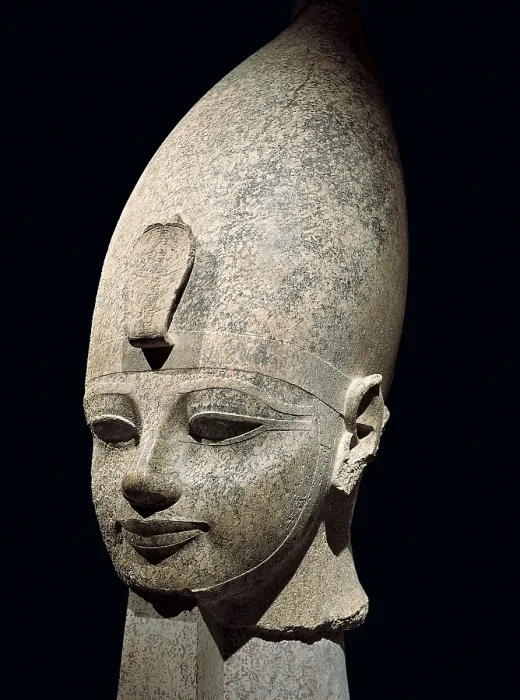 Framed Print : Amenhotep III. s.XIV BC. 18th Dynasty. Rose granite. Egyptian art. New Kingdom. Sculpture on rock. EGYPT. Luxor. Luxor Museum