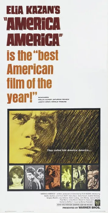 Framed Print : AMERICA AMERICA, US poster art, Stathis Giallelis, (second from left), 1963 Framed Print : AMERICA AMERICA, US poster art, Stathis Giallelis, (second from left), 1963