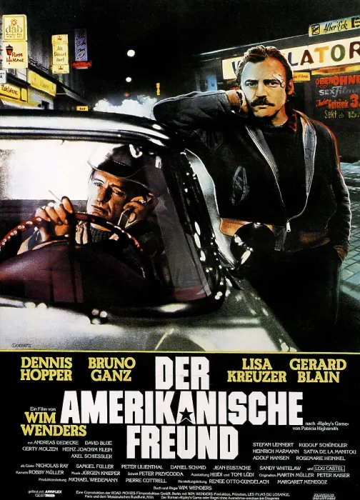 Framed Print : THE AMERICAN FRIEND, (aka DER AMERIKANISCHE FREUND), Dennis Hopper, Bruno Ganz, 1977