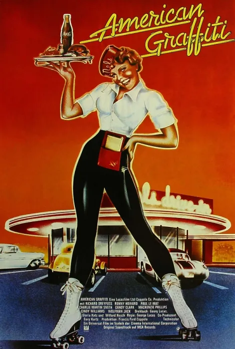 Framed Print : AMERICAN GRAFFITI, poster art, 1973 Framed Print : AMERICAN GRAFFITI, poster art, 1973