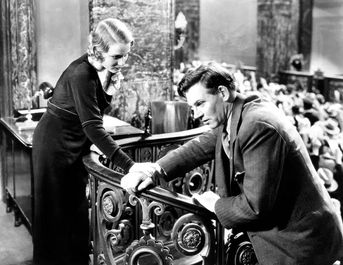 Framed Print : AMERICAN MADNESS, Constance Cummings, Walter Huston, 1932