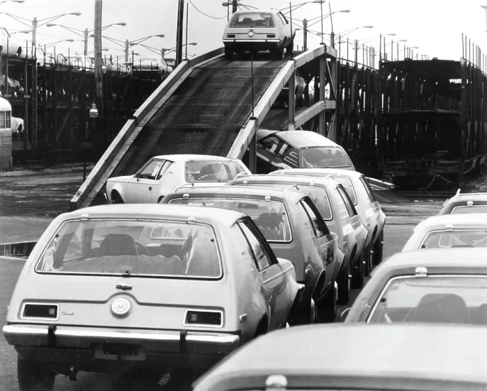 Framed Print : American Motors Corporation releasing the 1974 model of The Gremlin, January 21, 1974. Courtesy: CSU Archives / Everett Collection