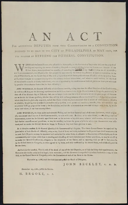 Framed Print : American Revolution. Act by Congress of Confederation, to establish a convention to change the Articles of Confederation, 1786 Framed Print : American Revolution. Act by Congress of Confederation, to establish a convention to change the Articles of Confederation, 1786