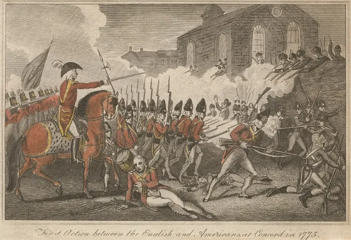 Framed Print : American Revolution, Battle of Concord, April 19, 1775 Framed Print : American Revolution, Battle of Concord, April 19, 1775