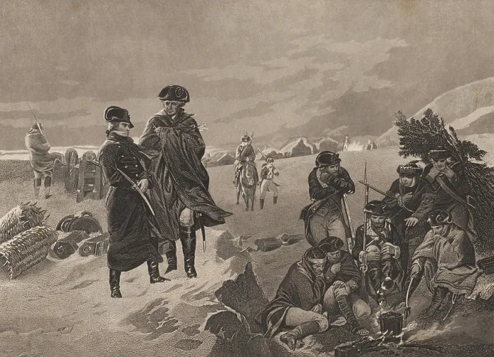 Framed Print : American Revolution. Valley Forge, Pennsylvania, Winter 1777