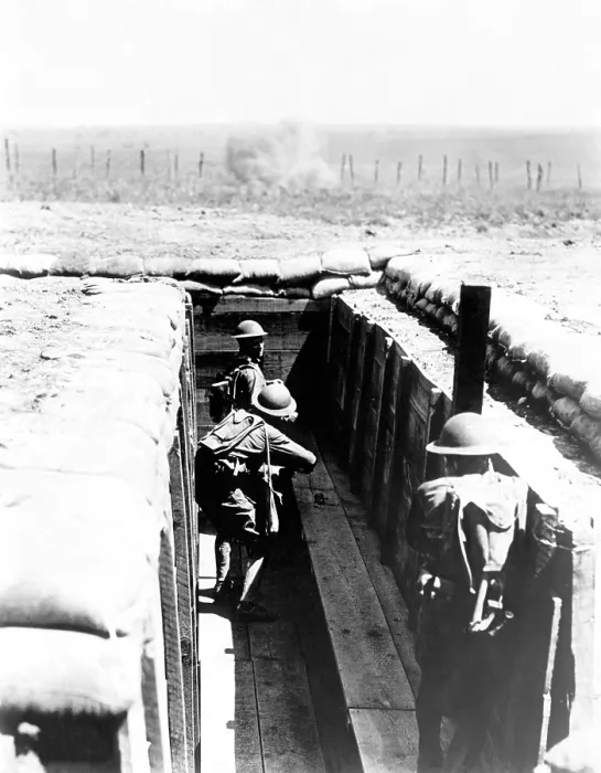 Framed Print : American soldiers in World War I, 1918.. Courtesy: CSU Archives  /  Everett Collection