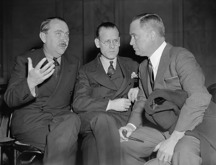 Framed Print : American television inventor, Philo T. Farnsworth testified to a Congressional committee about the difficulties in getting patents