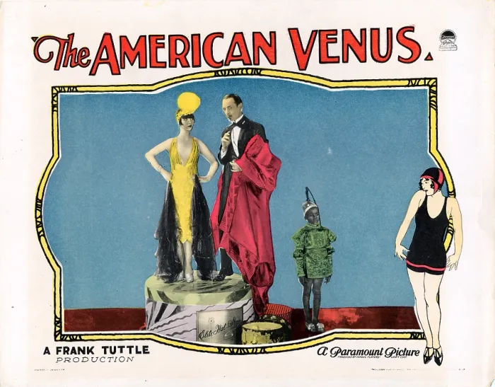 Framed Print : THE AMERICAN VENUS, US lobbycard, Louise Brooks, 1926