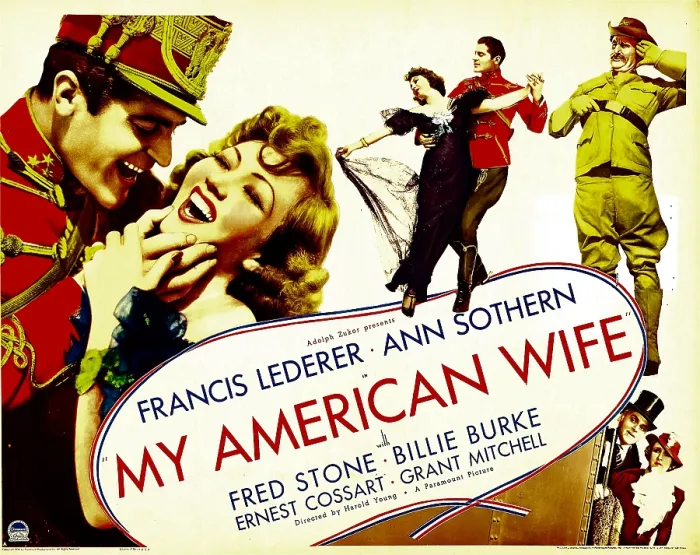 Framed Print : MY AMERICAN WIFE, from left: Francis Lederer, Ann Sothern, 1936 Framed Print : MY AMERICAN WIFE, from left: Francis Lederer, Ann Sothern, 1936