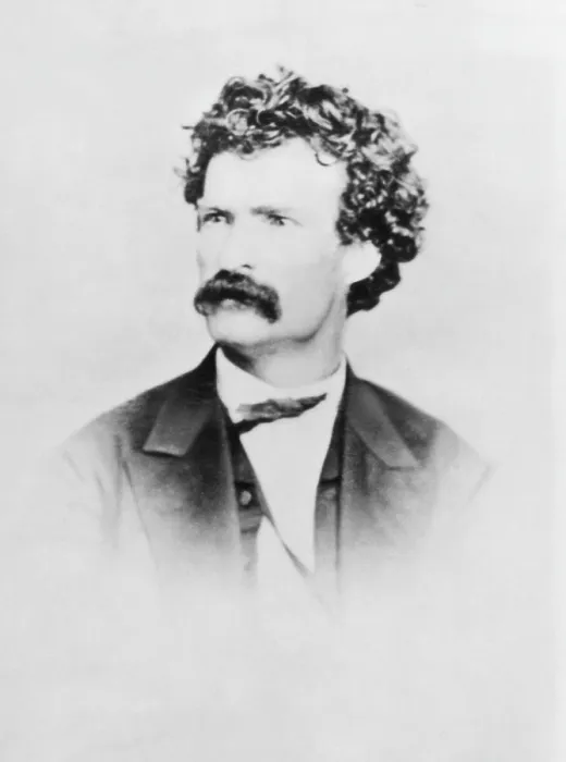Framed Print : American writer Mark Twain, (aka Samuel Clemens), (1835-1910), c. 1864.. Courtesy: CSU Archives  /  Everett Collection