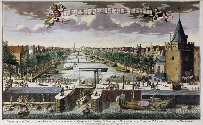 Framed Print : Amsterdam in 1617. Engraving. AISA / Everett Collection**US SALES ONLY**