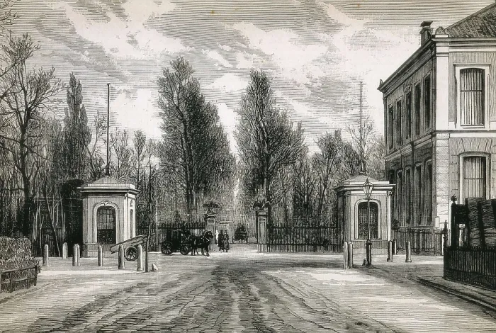 Framed Print : Amsterdam. Entrance to the Zoological Park in 1883. Engraving. AISA / Everett Collection**US SALES ONLY** Framed Print : Amsterdam. Entrance to the Zoological Park in 1883. Engraving. AISA / Everett Collection**US SALES ONLY**