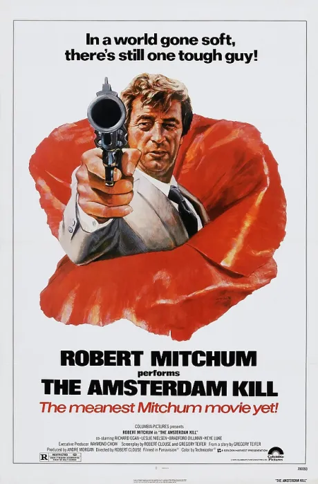 Framed Print : THE AMSTERDAM KILL, US poster, Robert Mitchum, 1977