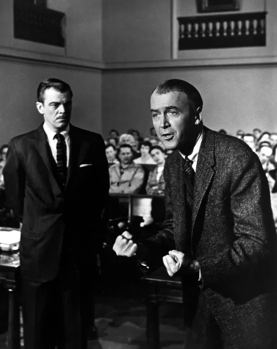 Framed Print : ANATOMY OF A MURDER, Brooks West, James Stewart, 1959