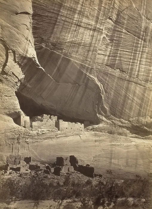 Framed Print : Ancient White House Ruins in the Canyon de Chelly, Arizona, by Timothy O'Sullivan, 1873