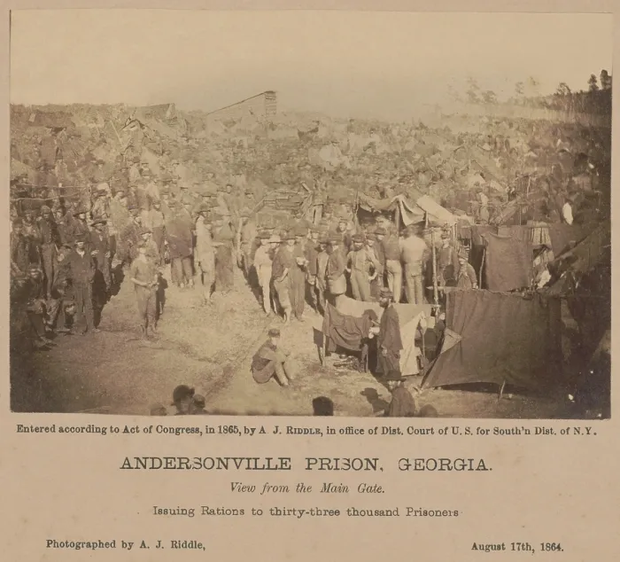 Framed Print : Andersonville Prison, Georgia, was photographed by A. J. Riddle, on August 17, 1864 Framed Print : Andersonville Prison, Georgia, was photographed by A. J. Riddle, on August 17, 1864