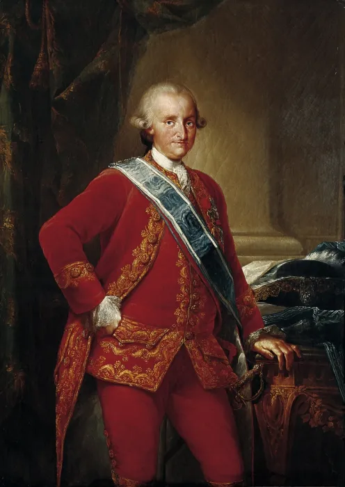 Framed Print : ANDReS DE AGUIRRE, Gines (1727-1800). Portrait of Charles IV as Prince of Asturias. Oil on canvas. SPAIN. Bilbao. Bilbao Fine Arts Museum. - P