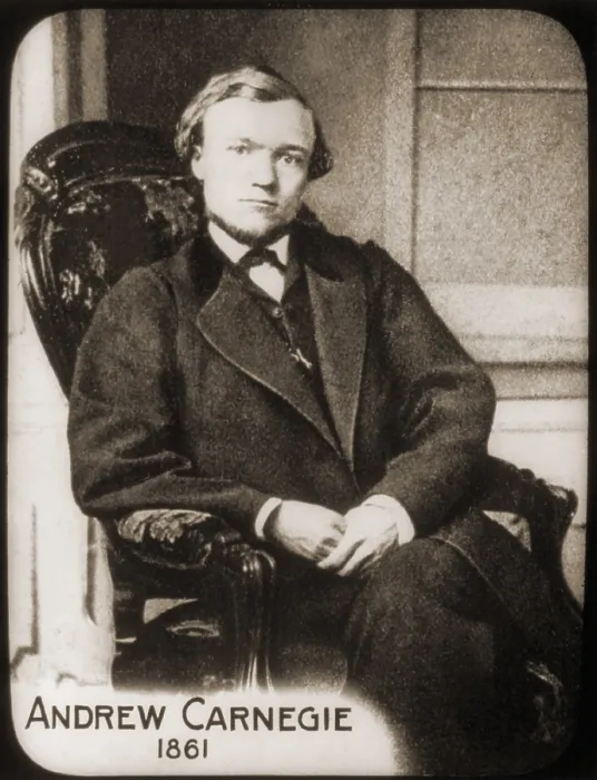Framed Print : Andrew Carnegie (1835-1919) in 1861, when he was appointed Superintendent of the Military Railways and telegraph lines in the East Framed Print : Andrew Carnegie (1835-1919) in 1861, when he was appointed Superintendent of the Military Railways and telegraph lines in the East
