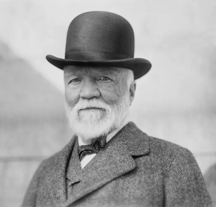 Framed Print : Andrew Carnegie on return from his annual visit to Europe, NYC, Oct. 17, 1913. (BSLOC_2017_2_179)
