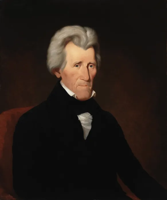 Framed Print : Andrew Jackson, 1840, by Miner Kilbourne Kellogg, American painting, oil on canvas Framed Print : Andrew Jackson, 1840, by Miner Kilbourne Kellogg, American painting, oil on canvas
