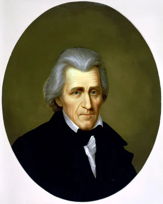 Framed Print : Andrew Jackson, chromolithograph ca. late 19th century Framed Print : Andrew Jackson, chromolithograph ca. late 19th century