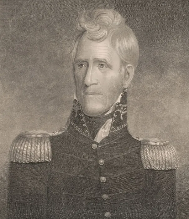 Framed Print : Andrew Jackson, portrait engraving after a 1817 original painting by Ralph E. W. Earl, of Nashville