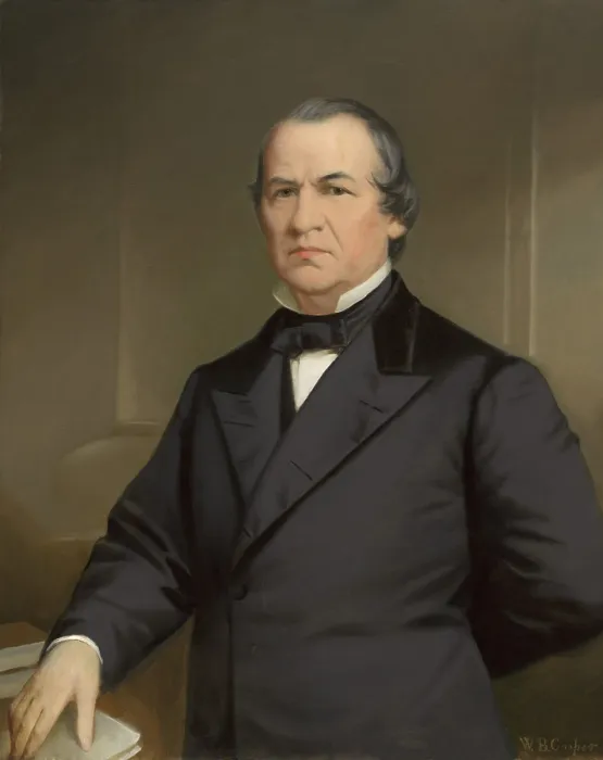 Framed Print : Andrew Johnson, 17th President of the United States, became president after Abraham Lincolns assassination of April 15, 1965, and served out his term until 1869